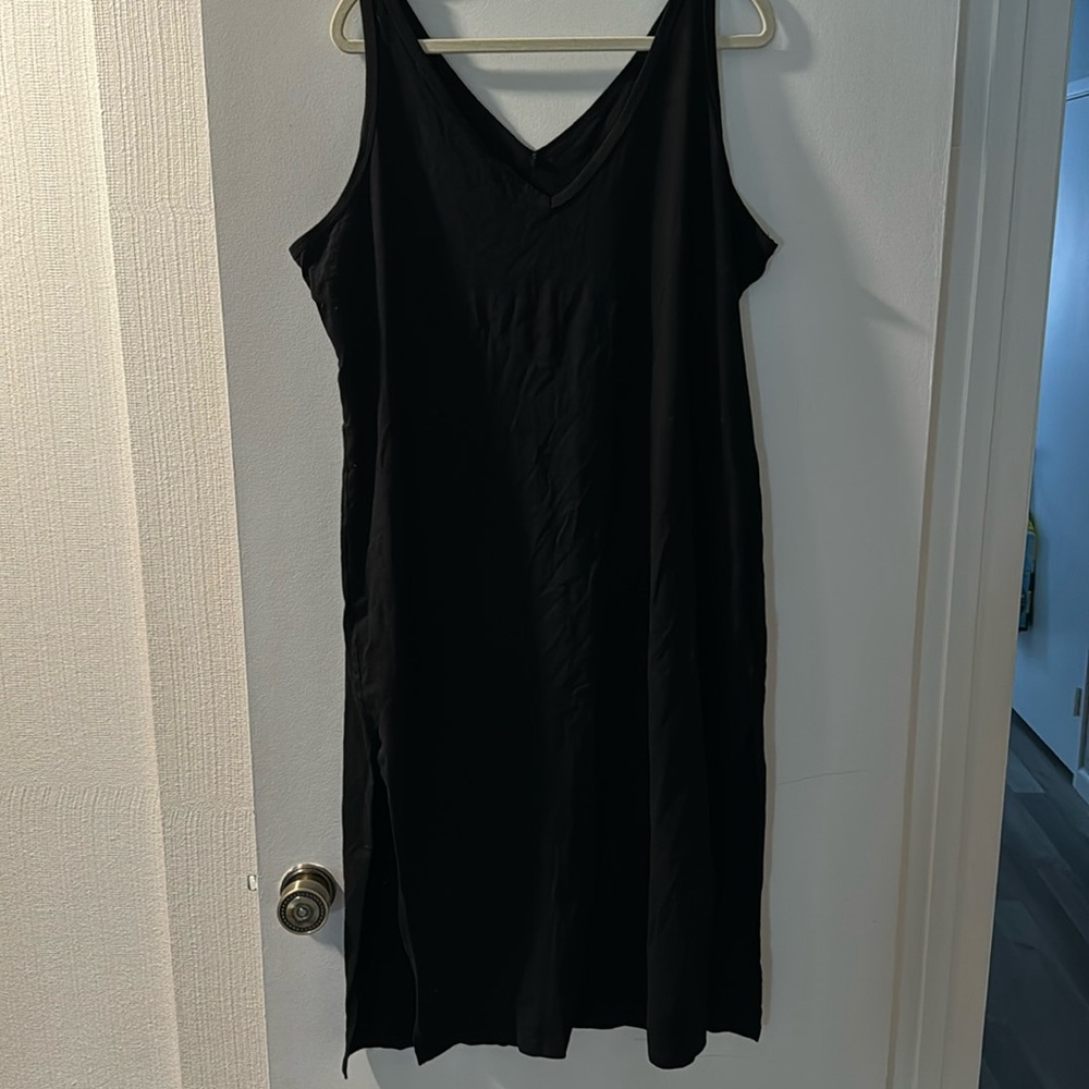 Black maxi dress
